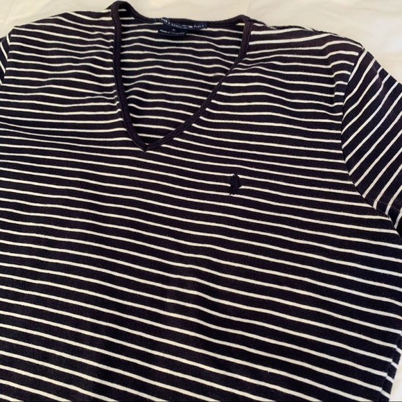Ralph Lauren Sport Ladies Striped Shirt M - Picture 2 of 2